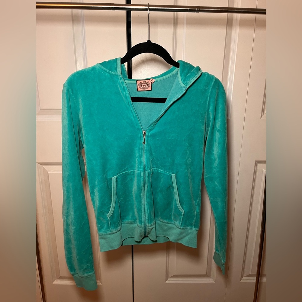 Juicy Couture Y2K terry cloth zip up hoodie